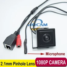 1080 P Широкий Angle140 градусов IP Аудио видео камера 2.0 мегапиксельная IP камера Мини 2.1 мм камеры-Обскуры микрофон камеры P2P сети