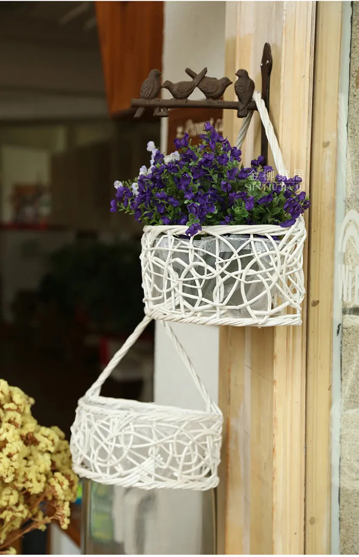 Wall Hanging Baskets free shipping!wall flower baskets hand woven wall hanging wicker Wall Hanging Baskets free shipping!wall flower baskets hand woven wall hanging wicker
