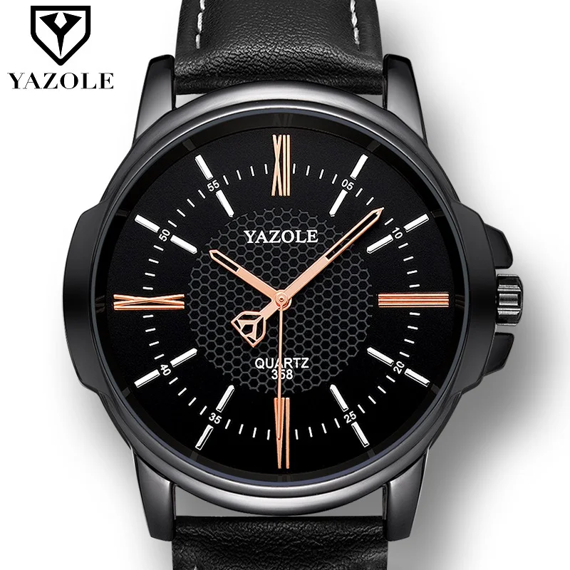YAZOLE 2018 модные кварцевые часы мужские лучший бренд Роскошные деловые наручные