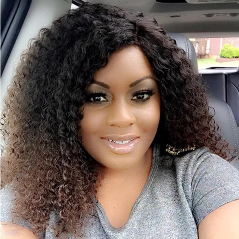 

7A Remy Malaysian Curly Virgin Hair Lace Wig For African American Women, Glue/ Glueless Full Lace Human Hair Wigs Lace Front Wig