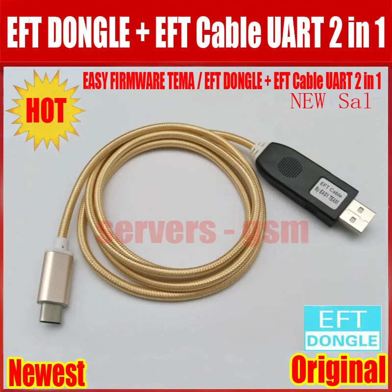 2019 Новые 100% оригинальные легко прошивки TEMA/EFT DONGLE + EFT кабель UART 2 в 1 Бесплатная доставка