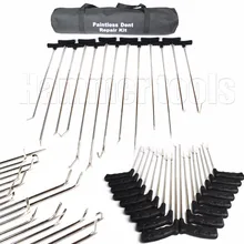 Newly Design PDR Hook Tools Push Rod Black Car Crowbar Paintless Dent Repair Tools PDR Kits Ding Hail Puller Set