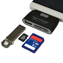 3 в 1 USB3.1 Тип-C Card Reader USB-C к USB2.0 SD Micro USB многофункциональный конвертер для телефона компьютер дата передачи Применение