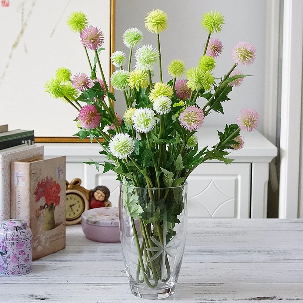 

71CM 5 Forks Celery Simulation Fake Flowers Artificial Flowers Dandelion Thistle Flower Wedding Valentine's Day Home Decoration