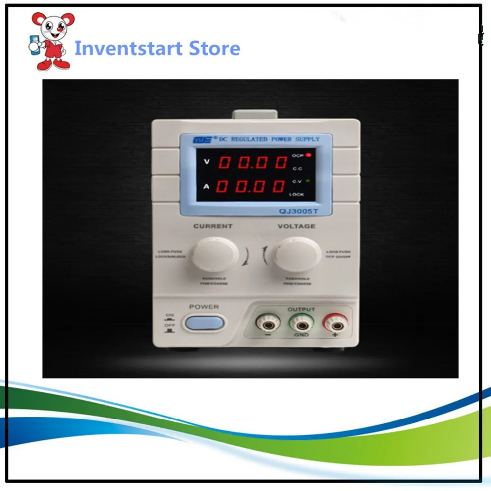 

QJE Fast adjustable DC power supply QJ3005T Single channel 0 30V 0 5A resolution