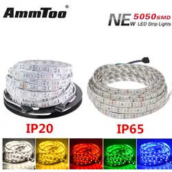 5050 RGB Светодиодные ленты DC 12 В 300LED 5 м Тирас лампада Светодиодные ленты свет Водонепроницаемый/не Водонепроницаемый LED Гибкий свет клейкие