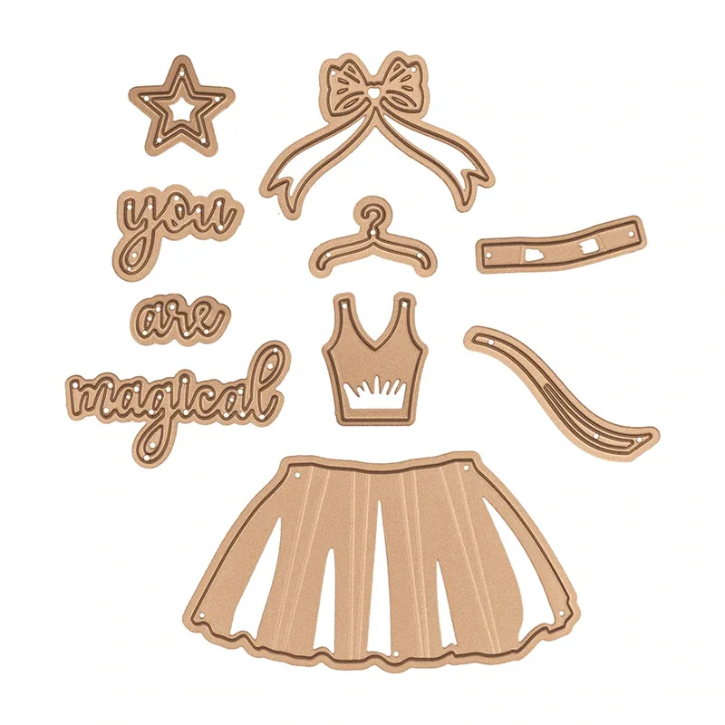 

Dress set Metal Cutting Dies Stencils for DIY Scrapbooking Craft Paper Card Decorative Embossing Die Cuts