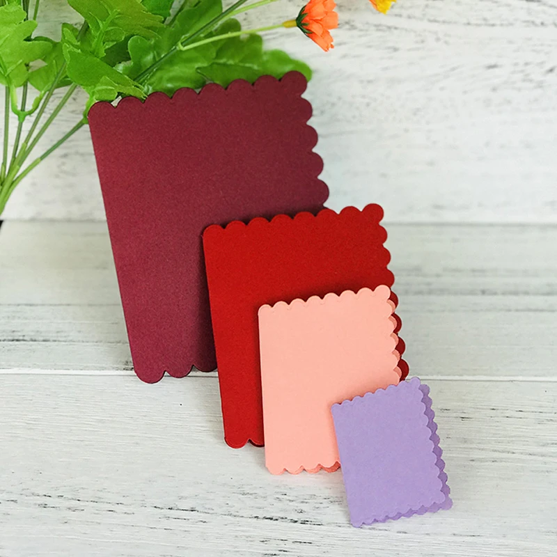 

Wave Frame Metal Cutting Dies for Scrapbooking DIY Album Embossing Folder Paper Card Maker Template Decor Stencils Crafts Dies