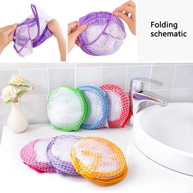 Pop Up Washing Clothes Laundry Basket Bag Foldable Mesh Storage Toy Container Organization Dirty clothes basket Home Accessoris