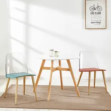 Современный стул в стиле минимализм прозрачный кристалл обеденный стул скандинавском стиле кресло для отдыха