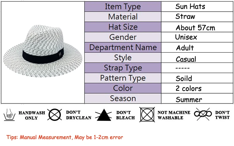 Straw Hats Floppy Wide Large Sun Hat