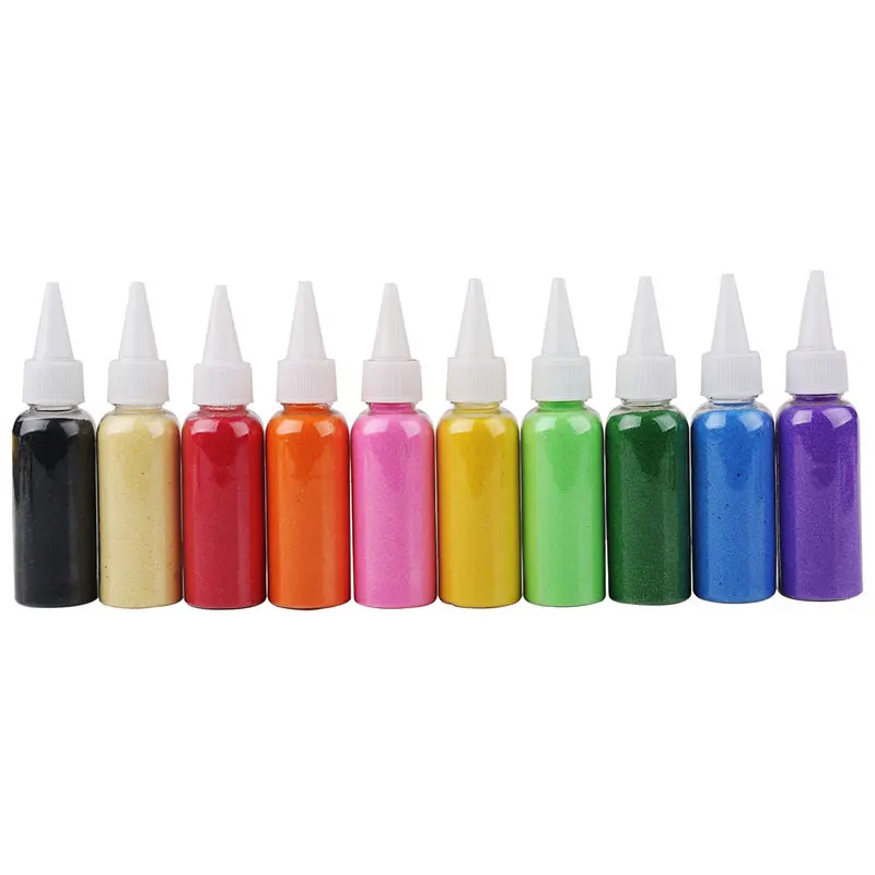 

Deli 12 Colors Sand Painting Set Children Creative Colorful Sand Painting Sand Drawing Set Hand DIY Painting Tools Art Supplies