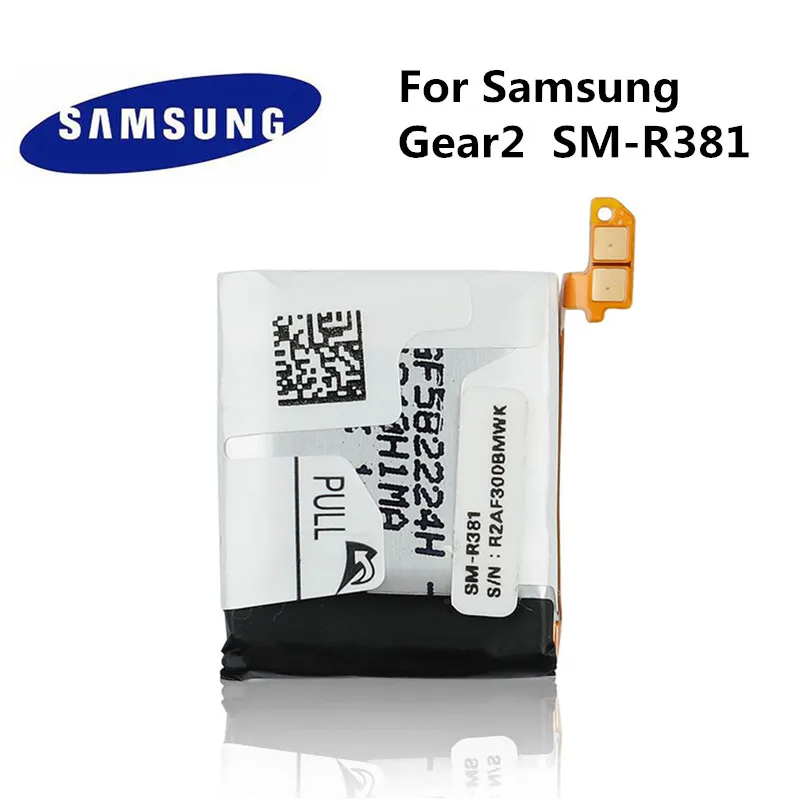 Аккумулятор samsung для samsung gear 2 Neo R380 SM-R380 SM-R381 R381 300 мАч подлинный сменный аккумулятор samsung R380