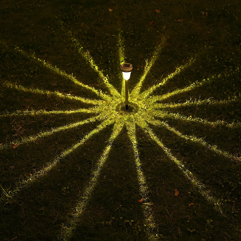 3 шт. Нержавеющая сталь Водонепроницаемый Панели солнечные лампы газон сад Двор Путь солнечные лампы Открытый заземления Солнца Свет Встроенный Батарея