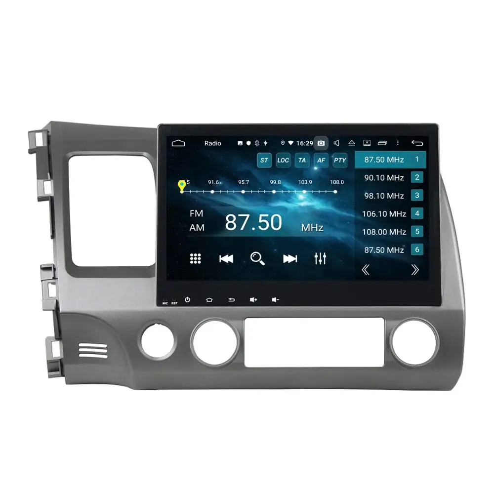 Clearance Android 9.0 Octa Core 10.1" Car DVD Player for Honda Civic 2006-2011 RDS Radio GPS 4GB RAM Bluetooth 4.2 WIFI USB 32GB ROM 2