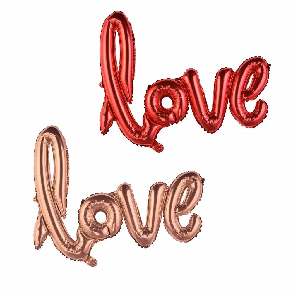 Love Designed Foil Balloon Romantic Mylar Balloons Love Balloons