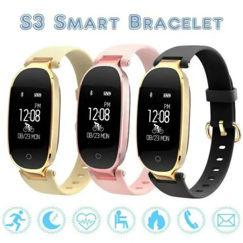 Bluetooth Smart Watch S3 Sports Bracelet Women Wristband with Heart Rate Monitor Hot Lady Smart Wristband Bluetooth Smart Watch S3 Sports Bracelet Women Wristband with Heart Rate Monitor Hot Lady Smart Wristband