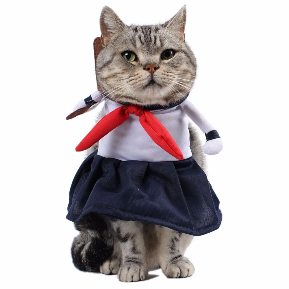 785 46 De Réductionpipifren Drôle Petits Chats Vêtements Cosplay Pirate Costume Pour Animal Cosplay Chat Vêtements Chien Dessin Animé Halloween