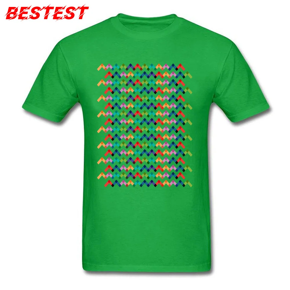 Abstract Petterns 2018 New Fashion Short Sleeve Summer T-shirts 100% Cotton Fabric Round Collar Men Tees Tops T Shirt Mother Day Abstract Petterns green