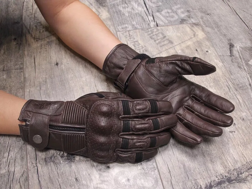 

Free Shipping 2018 new uglyBROS sheepskin motorcycle gloves retro locomotive gloves 2 colours size:S-2XL