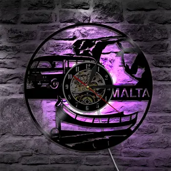 

LED Wall Clock Modern Design Bus Clocks with Backlight 3D Decorative Hanging Light Lamp Wall Watch Home Decor Silent 12 inch
