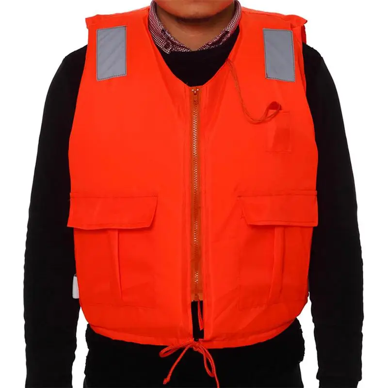 

Professional Inflatable Adult Life Jacket with Pocket Zipper Whistle Drifting Swimsuit for Swimming Fishing Rescue Vest