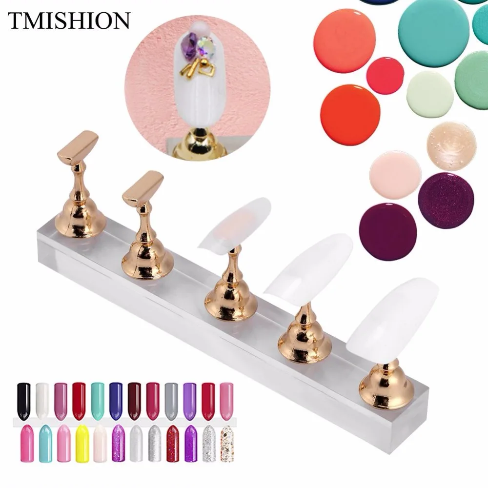 TMISHION 5pcs/1pcs False Nail Display Stand Holder Set Nail