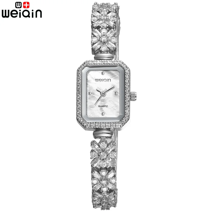 

WEIQIN Fashion Flower Jewelry Bracelet Band Watch For Women Travel Leisure Crystal Diamond Woman Wristatch Relogio Feminino