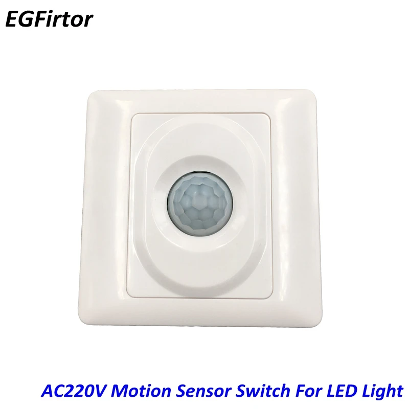 

AC Power 90-250V Adjustable Motion Sensor Swithch Infrared Detector For Led Lighting