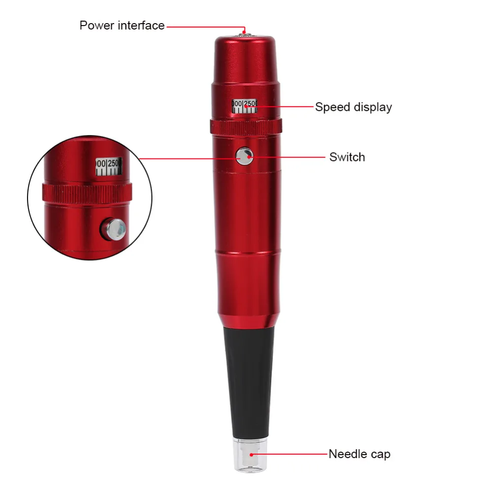 Профессиональный 35000r/min Перманентный макияж машина оборудование 3D микро-лезвие для татуажа пистолет мотор бровей губ Ручка