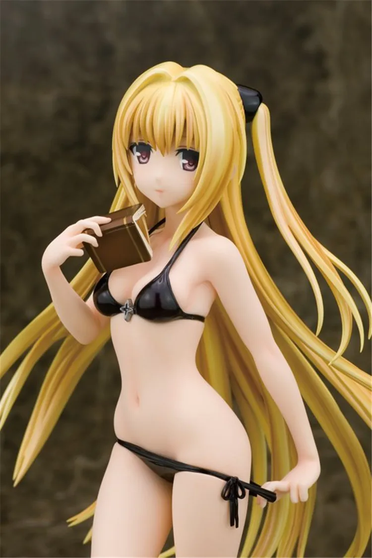 action 23CM Anime To LOVE Ru Golden Darkness Figure pvc 9.05" Collection Hobby Best Doll Gift EVE HOT Sexy Swimsuit Toy | Игровые