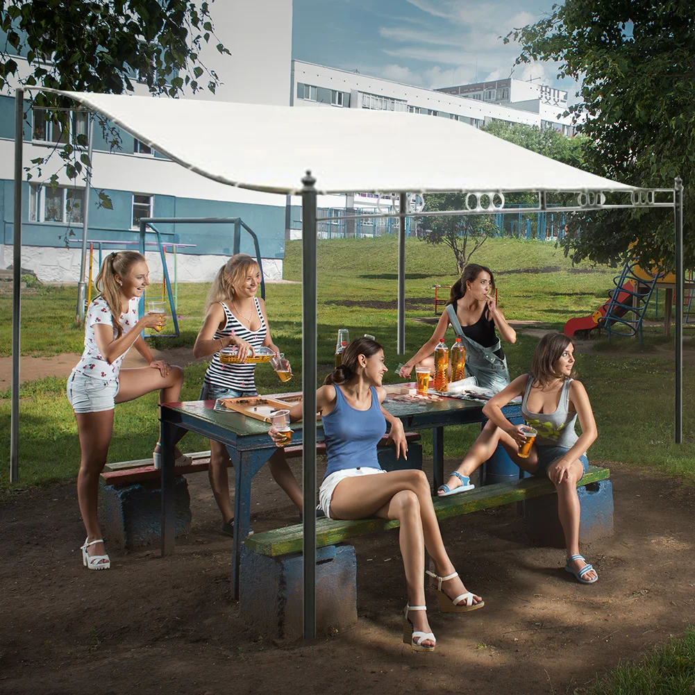 

Picnic Camping Sun Shelter Beach Easy Install Canopy Awning Garden Patio Tent Outdoor Water Resistant Gazebo Roof Top