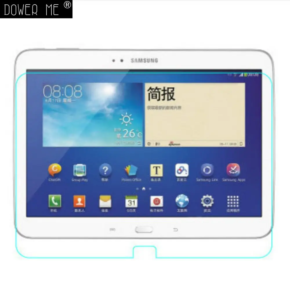 Dower ME для samsung Galaxy Tab 3 10 1 закаленное Стекло screen Protector 2 5 9 h защитную пленку на Tab3 P5200