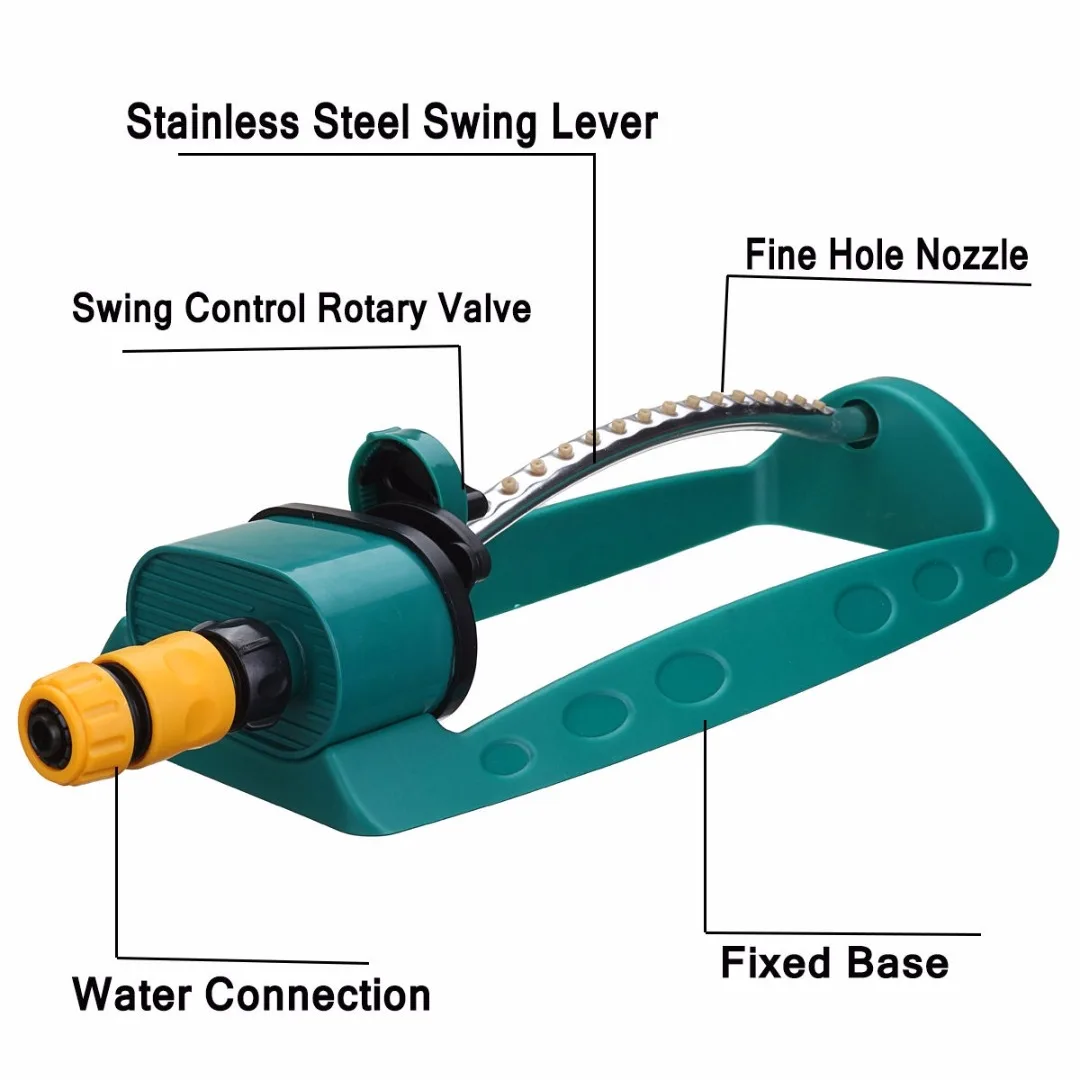 Adjustable Alloy Watering Sprinkler Sprayer Oscillating Oscillator Lawn Garden Lawn Sprinkler Park Garden Automatic Lawn Water S Adjustable Alloy Watering Sprinkler Sprayer Oscillating Oscillator Lawn Garden Lawn Sprinkler Park Garden Automatic Lawn Water S