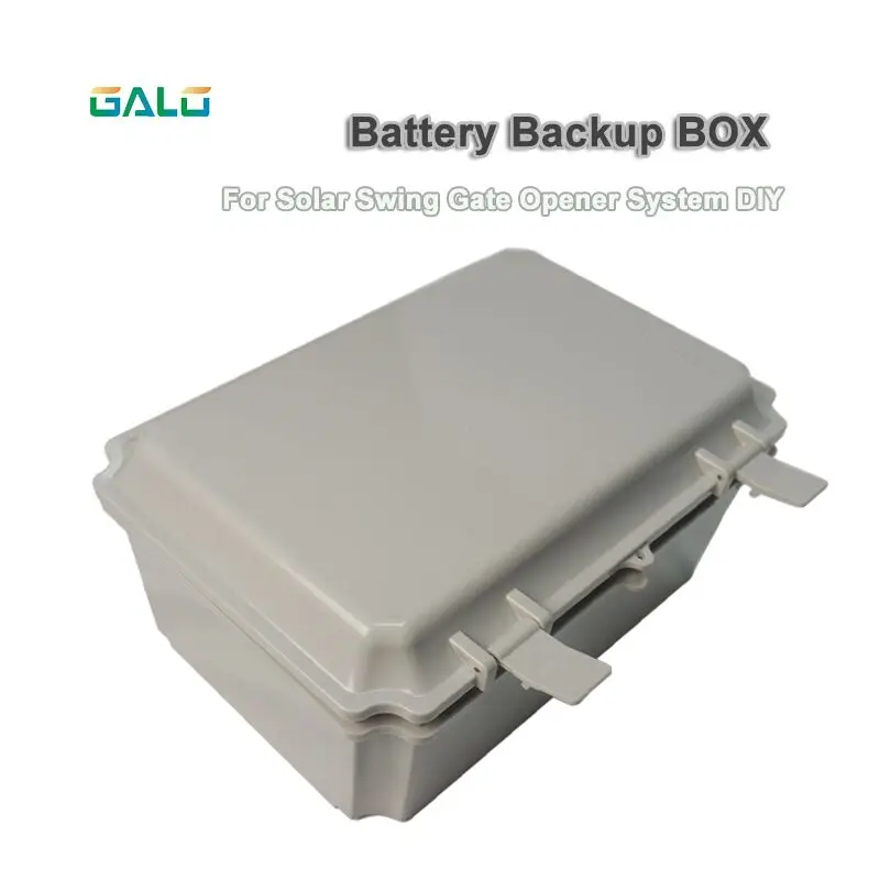 

Waterproof solar system DIY use swing door opener actuator motor door controller spare battery box