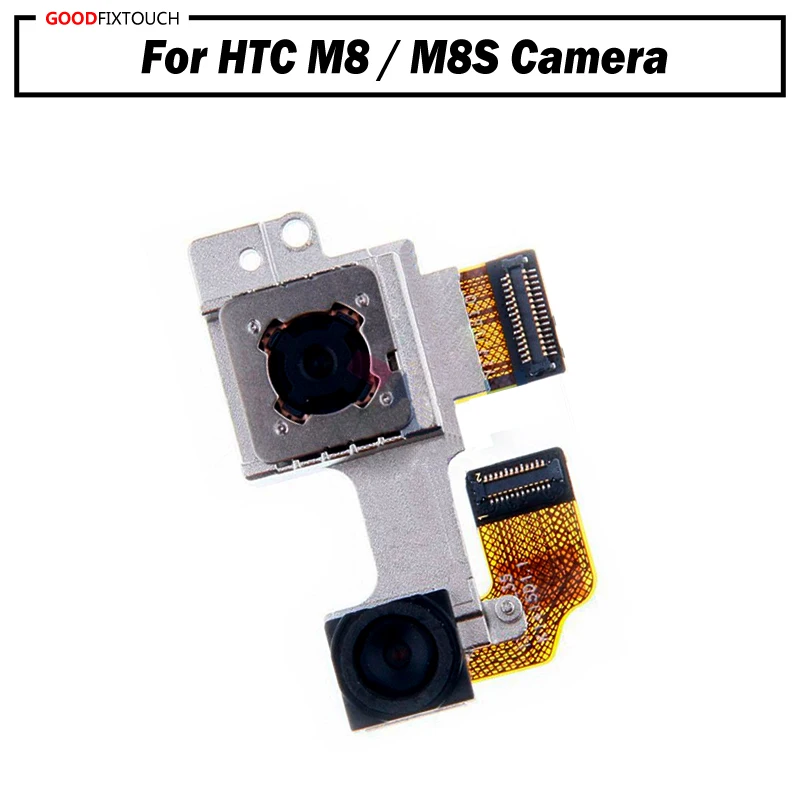 

100% Tested ok For HTC M8 Rear back Camera Big Main Camera with Small camera Module For HTC M8S Replacement Parts