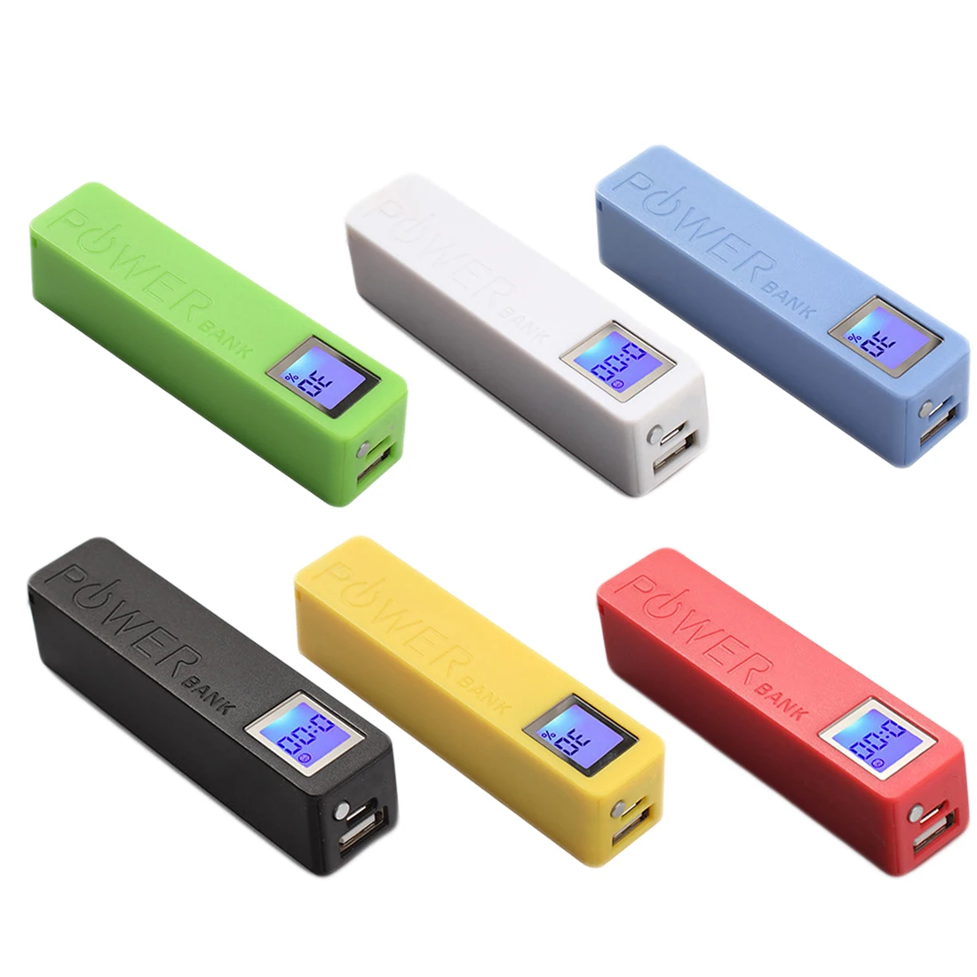 Centechia для 2600mAh USB LCD банк питания чехол 18650 зарядное устройство коробка комплект 6