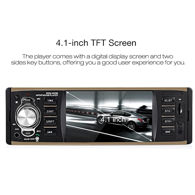 4.1 Inch Single Din Car Stereo MP5 Player With Bluetooth FM Radio Car Audio 4.1 Inch Single Din Car Stereo MP5 Player With Bluetooth FM Radio Car Audio