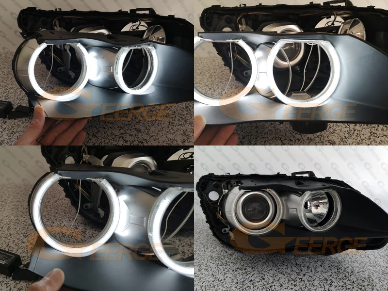 Для BMW E60 E61 LCI 528i 530i 535i 550i M5 2007-2010 галогенная фара отличное Ультра яркое освещение CCFL ангельские глазки комплект