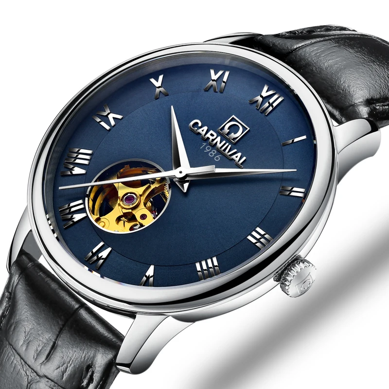 

Switzerland Carnival Watch Men JAPAN MIYOTA Automatic Mechanical Brand Luxury Men Watches Sapphire reloj hombre Clock C50801-3