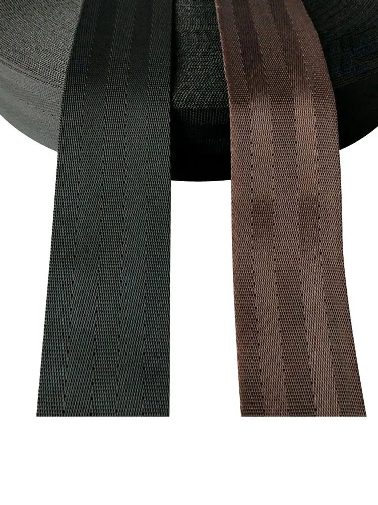 2 ярдов 20 мм кофе черный нейлон лямки ремень безопасности Машинная жаккардовая лента ранец обвязка DIY швейная сумка ремень аксессуары