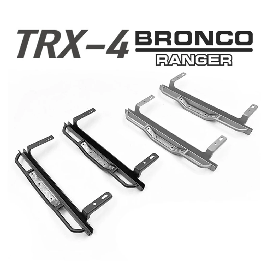 

2pcs RC Car Side Footplate Footboard For Traxxas 1/10 Rock Cralwer Trx4 Ford Bronco Ranger Defender D110 Fixed Protective Part