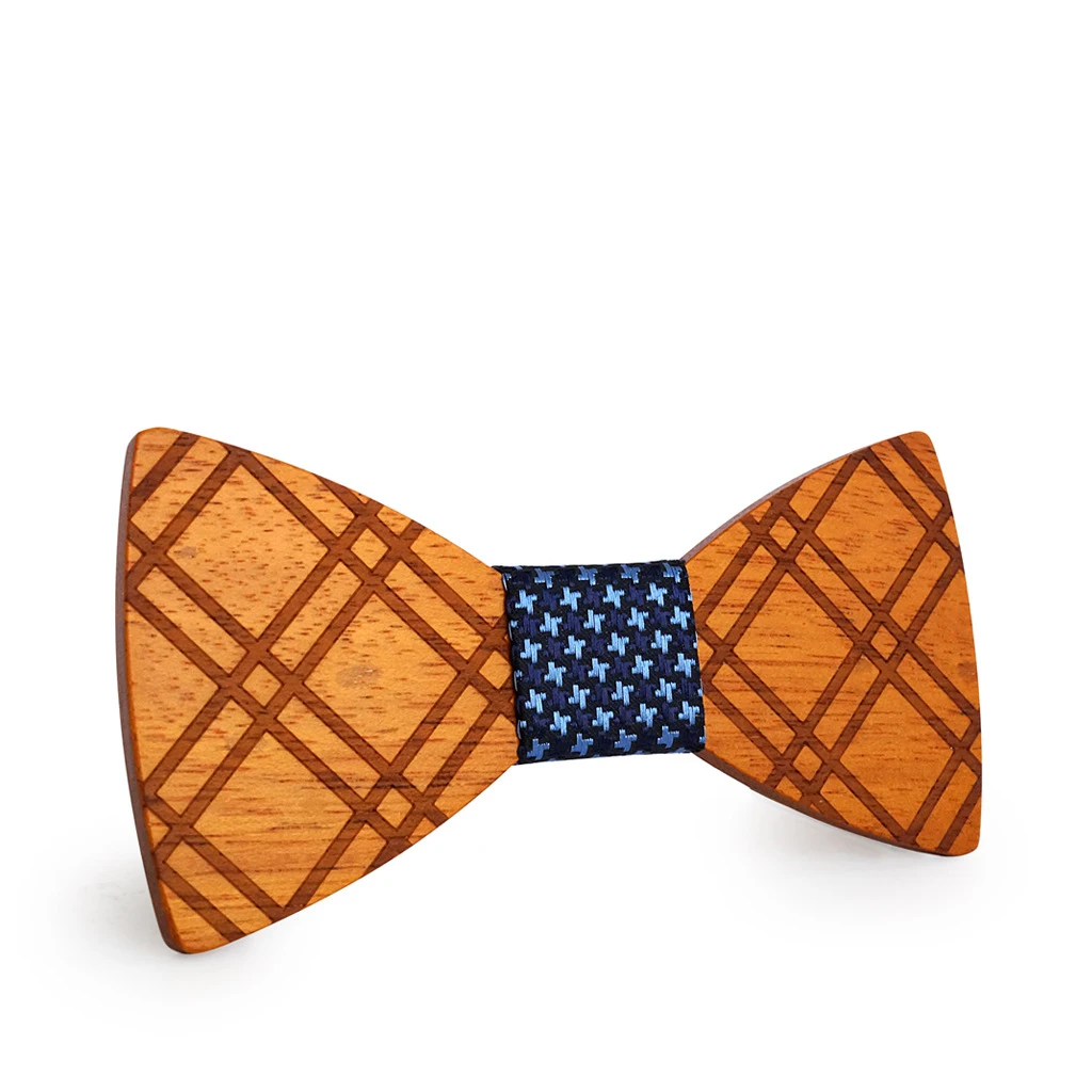 2019 Новая Тенденция Простой Модный Европейский и американский галстук-бабочка высокое качество ткани Шерсть полосатый деревянный