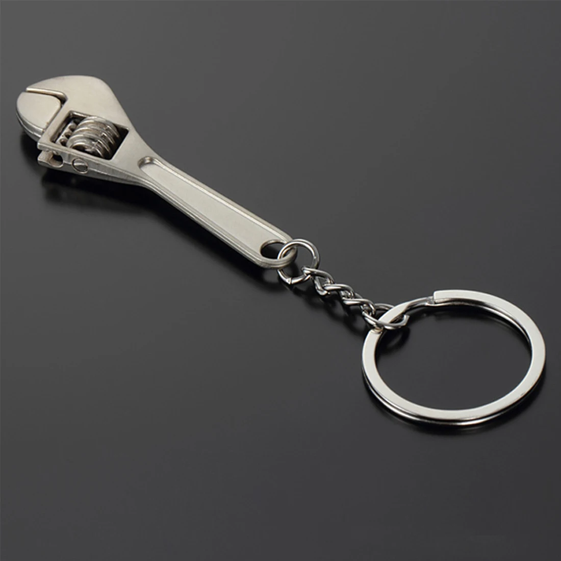 Urijk Горячая мини металлический Регулируемый инструмент гаечный ключ брелок кольцо брелок подарок Высокое качество Модный Инструмент - Цвет: silver