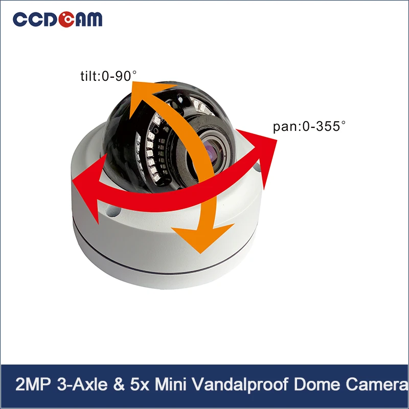 

5x optical zoom 1080P mini outdoor ptz ip camera