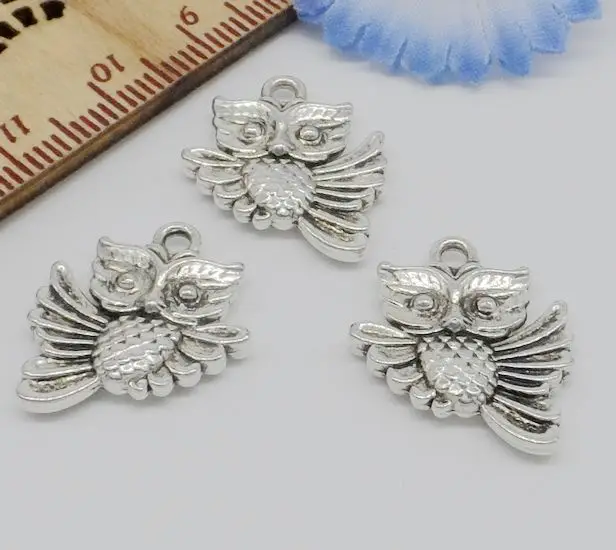 Бесплатная доставка 200 шт. Φ подвеска для браслета 20x17 мм|charm pendant|owl charm pendanttibetan silver