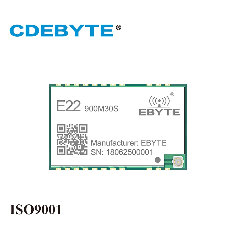 CDEBYTE E22-900M30S SX1262 30 дБм 915 МГц SMD беспроводной передатчик приемник Печать отверстие
