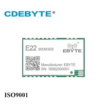 CDEBYTE E22-900M30S SX1262 30dBm 915MHz SMD Wireless Transmitter Receiver Stamp Hole IPEX Antenna SPI Long Range rf Module