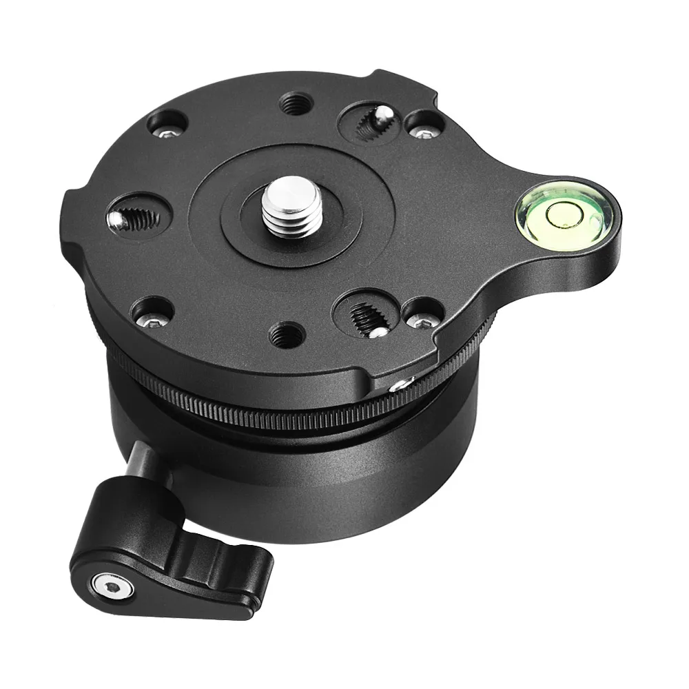 Andoer Tripod Head DY-60N Tripod Leveling Base Leveler Adjusting Plate for Canon Nikon Sony DSLR Camera tripod ball head,leveling base mount