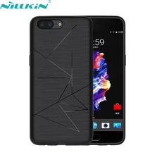 Для OnePlus 5 Case 5.5 OnePlus5 A5000 1 + 5 чехол Nillkin QI Беспроводной зарядки приемник чехол совместим с Магнитный держатель